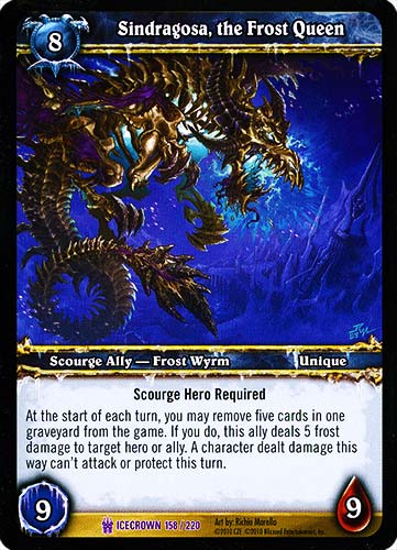 ICECROWN 158 / 220 Sindragosa, the Frost Queen epica -NEAR MINT-