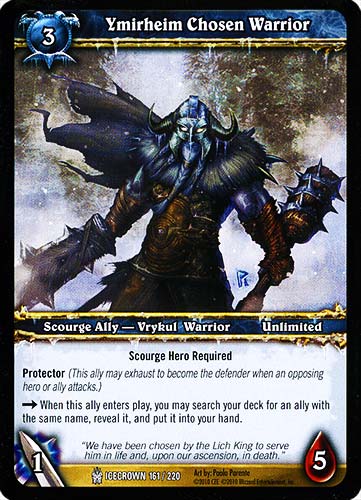 ICECROWN 161 / 220 Ymirheim Chosen Warrior comune -NEAR MINT-