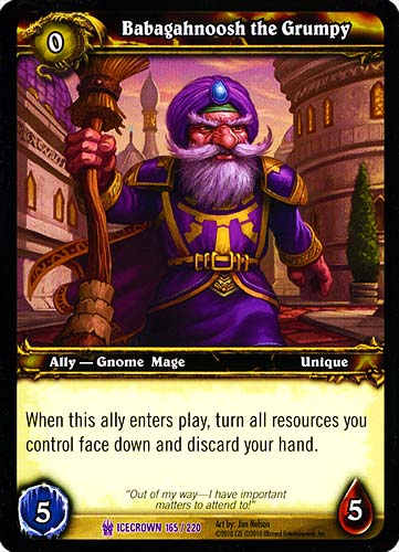 ICECROWN 165 / 220 Babagahnoosh the Grumpy epica -NEAR MINT-