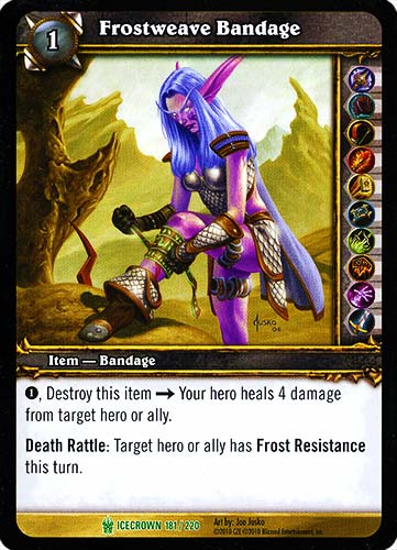 ICECROWN 181 / 220 Frostweave Bandage non comune -NEAR MINT-