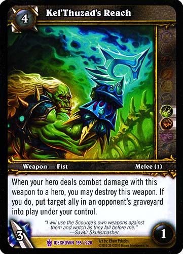 ICECROWN 195 / 220 Kel'Thuzad's Reach epica -NEAR MINT-