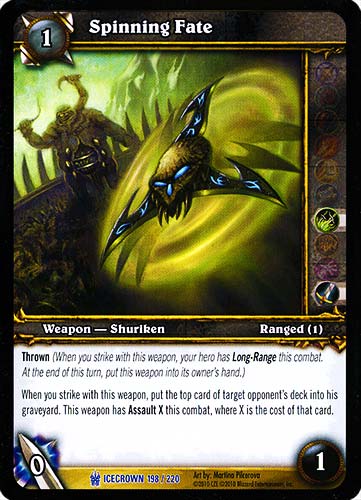 ICECROWN 198 / 220 Spinning Fate rara -NEAR MINT-