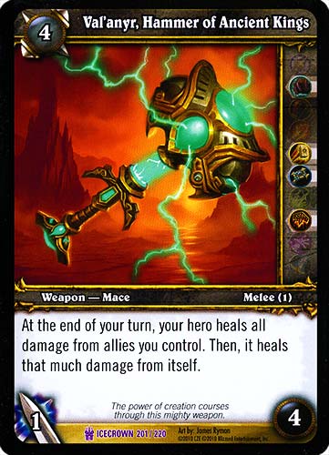 ICECROWN 201 / 220 Val'anyr, Hammer of Ancient Kings epica -NEAR MINT-