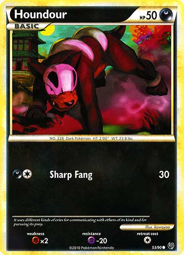 53 / 90 Houndour comune (EN) -NEAR MINT-