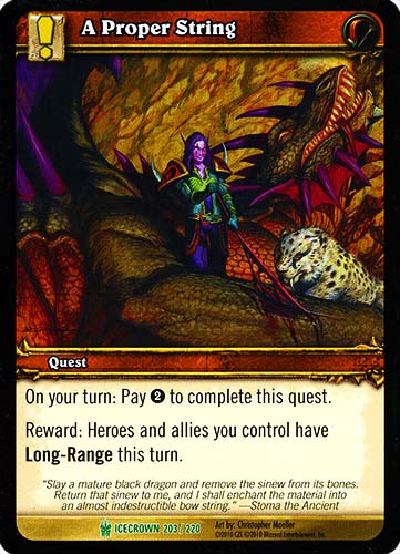 ICECROWN 203 / 220 A Proper String non comune -NEAR MINT-