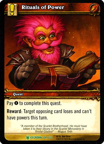 ICECROWN 204 / 220 Rituals of Power non comune -NEAR MINT-