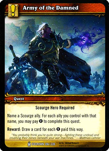 ICECROWN 206 / 220 Army of the Damned comune -NEAR MINT-