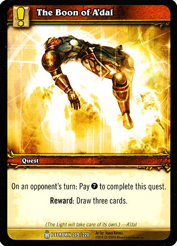 ICECROWN 209 / 220 The Boon of A'dal comune -NEAR MINT-