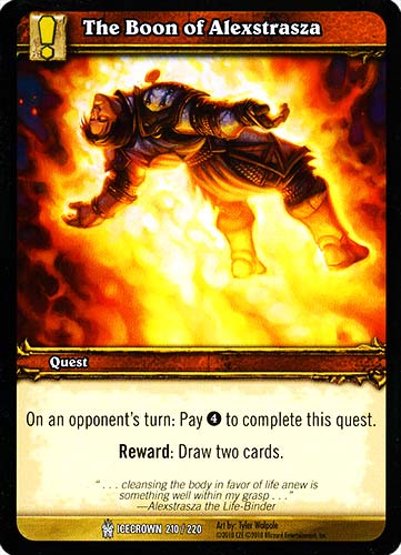 ICECROWN 210 / 220 The Boon of Alexstrasza comune -NEAR MINT-