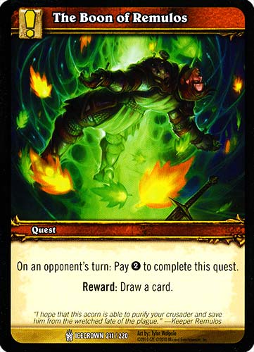 ICECROWN 211 / 220 The Boon of Remulos comune -NEAR MINT-