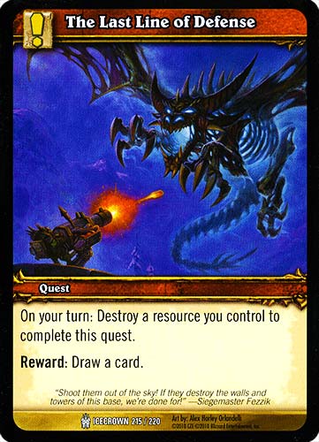 ICECROWN 215 / 220 The Last Line of Defense comune -NEAR MINT-