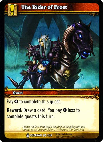 ICECROWN 216 / 220 The Rider of Frost comune -NEAR MINT-