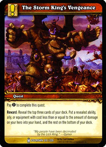 ICECROWN 217 / 220 The Storm King's Vengeance comune -NEAR MINT-