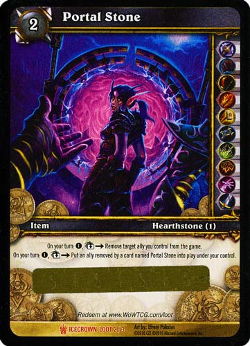 ICECROWN LOOT 2 / 3 Portal Stone leggendaria -NEAR MINT-