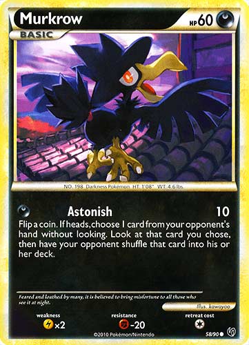 58 / 90 Murkrow comune (EN) -NEAR MINT-