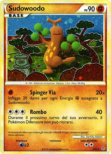 09 / 95 Sudowoodo rara foil (IT) -NEAR MINT-