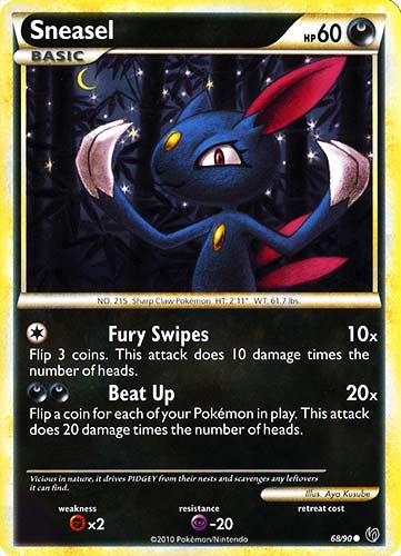 68 / 90 Sneasel comune (EN) -NEAR MINT-