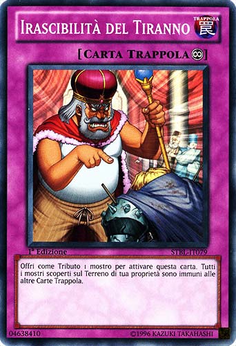 STBL-IT079 Irascibilita' del Tiranno super rara 1a Edizione (IT) -NEAR MINT-