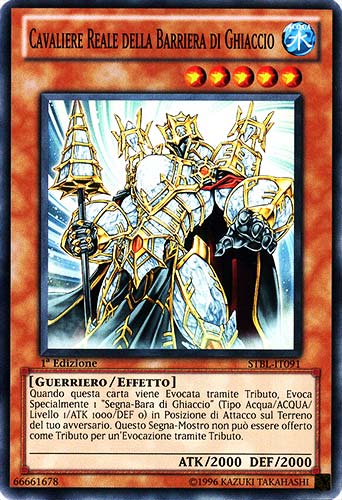 STBL-IT091 Cavaliere Reale della Barriera di Ghiaccio super rara 1a Edizione (IT) -PLAYED-