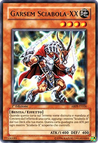 ABPF-IT026 Garsem Sciabola-XX rara 1a Edizione (IT) -NEAR MINT-