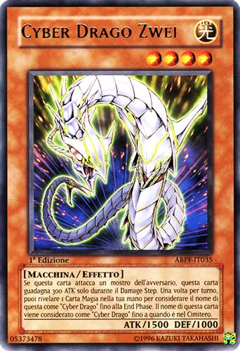 ABPF-IT035 Cyber Drago Zwei rara 1a Edizione (IT) -GOOD-