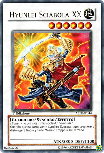 ABPF-IT044 Hyunlei Sciabola-XX ultra rara 1a Edizione (IT) -NEAR MINT-