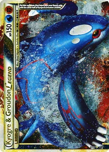 87 / 90 Kyogre & Groudon Legend rara foil (EN) -NEAR MINT-