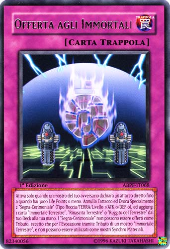 ABPF-IT068 Offerta agli Immortali rara 1a Edizione (IT) -NEAR MINT-