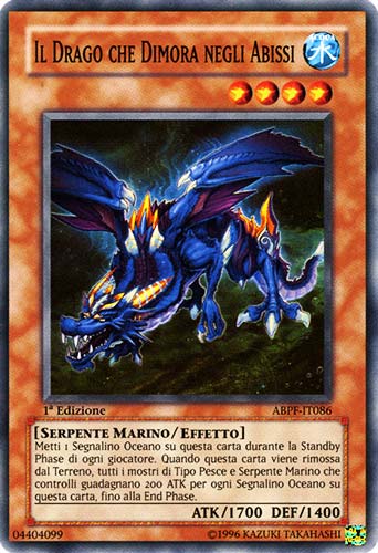 ABPF-IT086 Il Drago che Dimora negli Abissi super rara 1a Edizione (IT) -NEAR MINT-