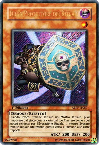 ABPF-IT087 Djinn Protettore dei Rituali rara segreta 1a Edizione (IT) -NEAR MINT-
