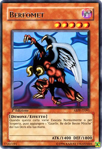 ABPF-IT091 Berfomet rara 1a Edizione (IT) -NEAR MINT-