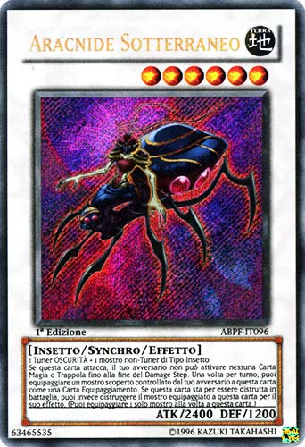 ABPF-IT096 Aracnide Sotterraneo rara segreta 1a Edizione (IT) -NEAR MINT-