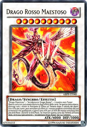 ABPF-IT040 Drago Rosso Maestoso ultra rara Unlimited (IT) -GOOD-
