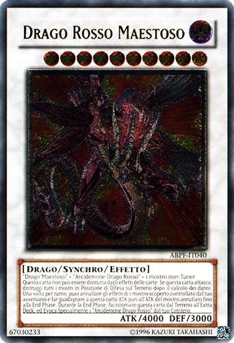 ABPF-IT040 Drago Rosso Maestoso rara ultimate Unlimited (IT) -NEAR MINT-