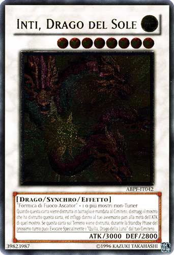ABPF-IT042 Inti, Drago del Sole rara ultimate Unlimited (IT) -NEAR MINT-
