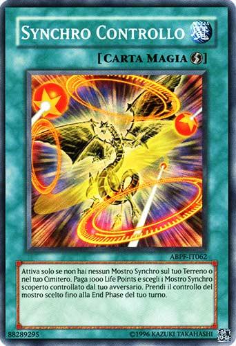 ABPF-IT062 Synchro Controllo super rara Unlimited (IT) -NEAR MINT-
