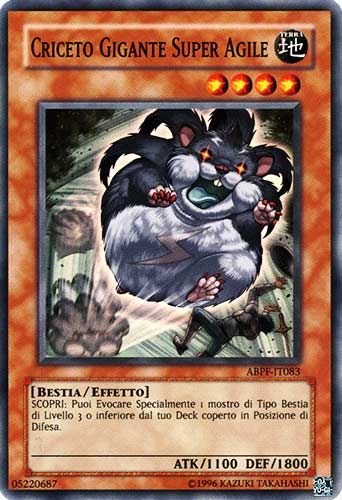ABPF-IT083 Criceto Gigante Super Agile super rara Unlimited (IT) -NEAR MINT-