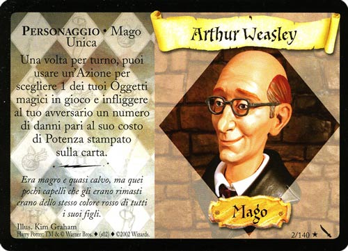 002/140 Arthur Weasley rara (IT)