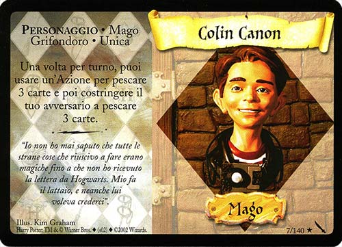007/140 Colin Canon rara (IT)