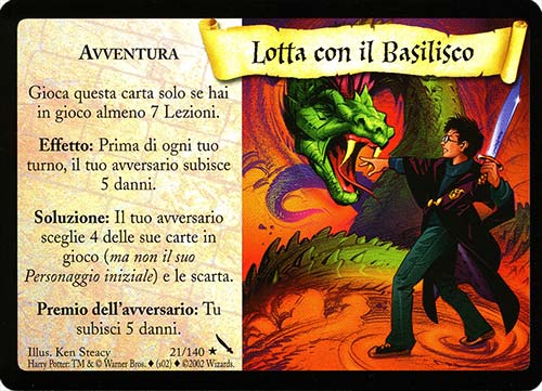 021/140 Lotta con il Basilisco rara (IT)