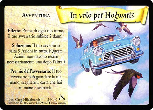 024/140 In Volo per Hogwarts rara (IT)