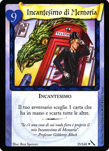 035/140 Incantesimo di Memoria rara (IT) -NEAR MINT-