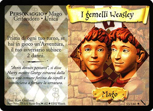 053/140 I Gemelli Weasley rara (IT)
