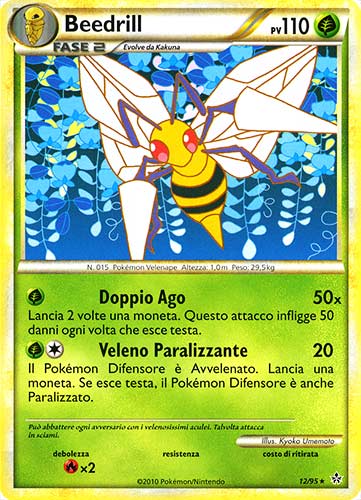 12 / 95 Beedrill rara (IT) -NEAR MINT-