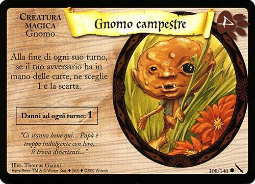 108/140 Gnomo Campestre comune (IT)