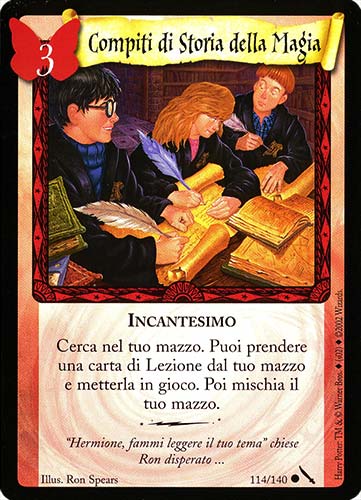 114/140 Compiti di Storia della Magia comune (IT)