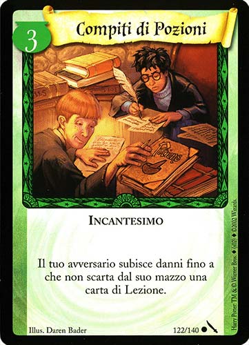 122/140 Compiti di Pozioni comune (IT)