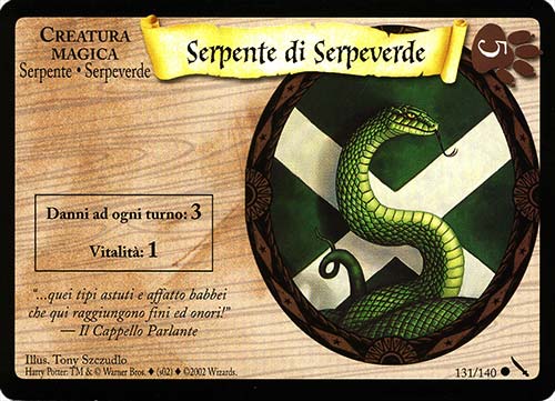 131/140 Serpente di Serpeverde comune (IT)