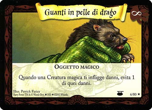 06/80 Guanti in Pelle di Drago rara (IT)