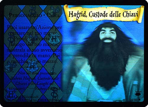 14/80 Hagrid, Custode delle Chiavi rara speciale olografica foil (IT)